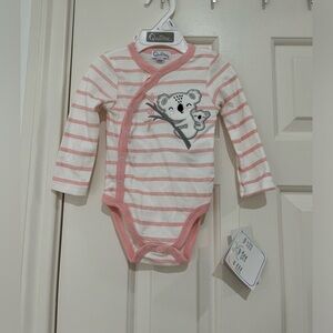 Quiltex NWT Koala Girl 3 to 6 month Long Sleeve Onesie